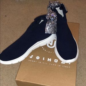 ❌SOLD ❌Joshua’s Diamond Blue knot sock sneaker